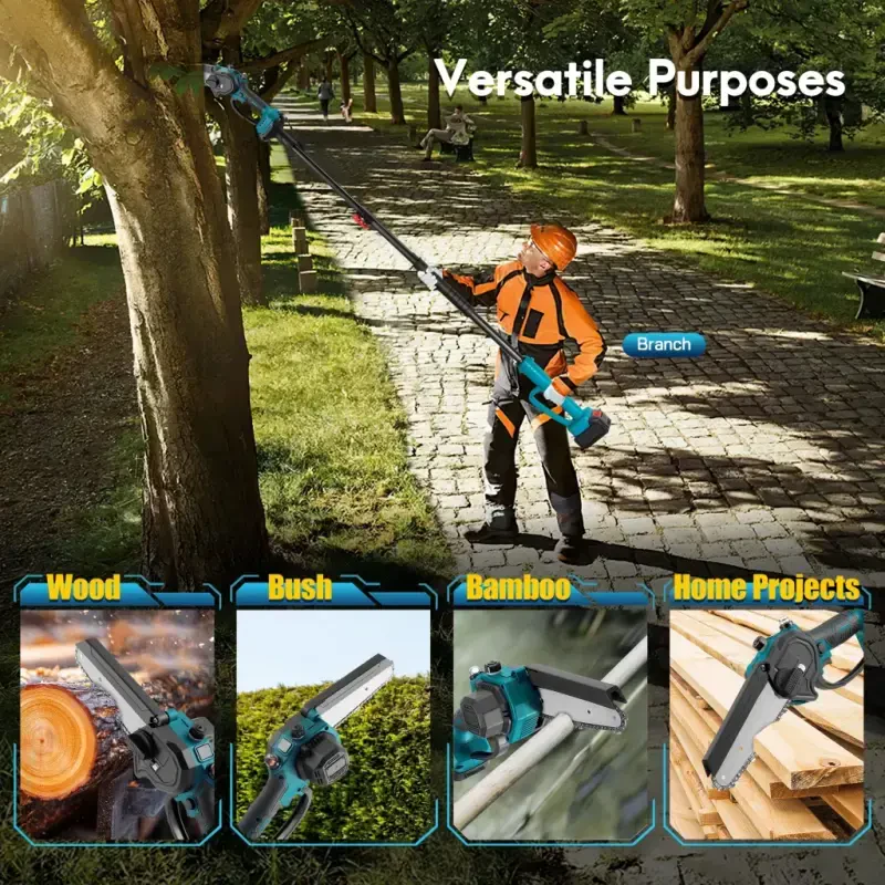 RELOIVE 2-in-1 Cordless Pole Saw & 6
