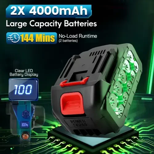 RELOIVE 2-in-1 Cordless Pole Saw & 6