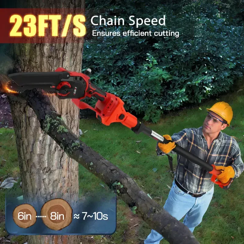 RELOIVE 2 IN 1 Cordless Pole Saw & 6