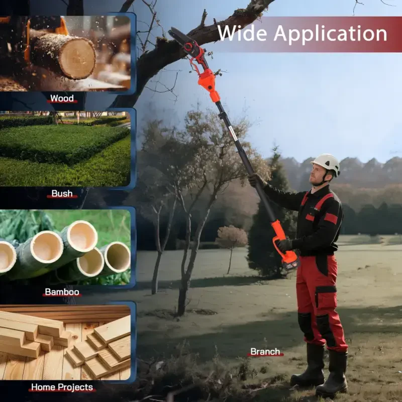 RELOIVE 2-IN-1 Cordless Pole Saw & 6