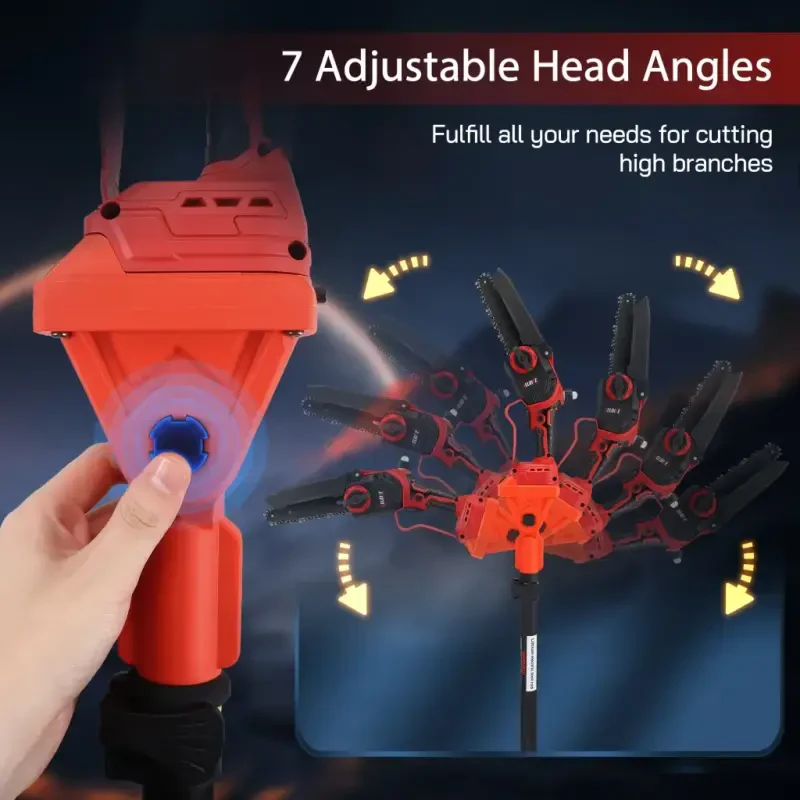 RELOIVE 2-IN-1 Cordless Pole Saw & 6