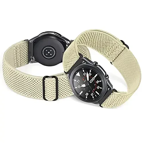 Relting Compatible with 16mm 18mm 19mm 20mm 22mm 24mm Watch Bands Quick Release Replacement Wristband,Adjustable Stretchy Nylon Solo Loop Straps Fabric Braided Sport Elastic Bands for Men Women - 5