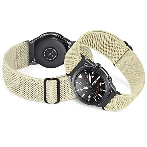 Relting Compatible with 16mm 18mm 19mm 20mm 22mm 24mm Watch Bands Quick Release Replacement Wristband,Adjustable Stretchy Nylon Solo Loop Straps Fabric Braided Sport Elastic Bands for Men Women - 5