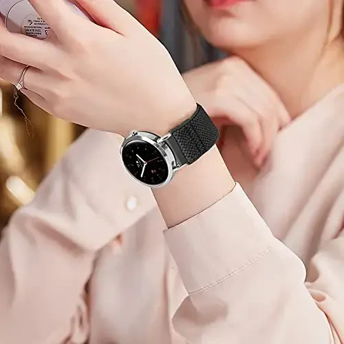 Relting Compatible with 16mm 18mm 19mm 20mm 22mm 24mm Watch Bands Quick Release Replacement Wristband,Adjustable Stretchy Nylon Solo Loop Straps Fabric Braided Sport Elastic Bands for Men Women - 6