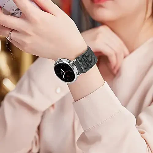 Relting Compatible with 16mm 18mm 19mm 20mm 22mm 24mm Watch Bands Quick Release Replacement Wristband,Adjustable Stretchy Nylon Solo Loop Straps Fabric Braided Sport Elastic Bands for Men Women - 6