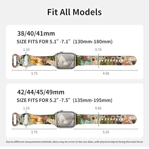 Ремешки для спортивных часов, совместимые с ремешком Apple Watch 38 мм 40 мм 41 мм для женщин и мужчин, регулируемый мягкий силиконовый сменный ремешок для смарт-часов для iWatch Series 7 6 5 4 3 2 1 SE(G) - 4