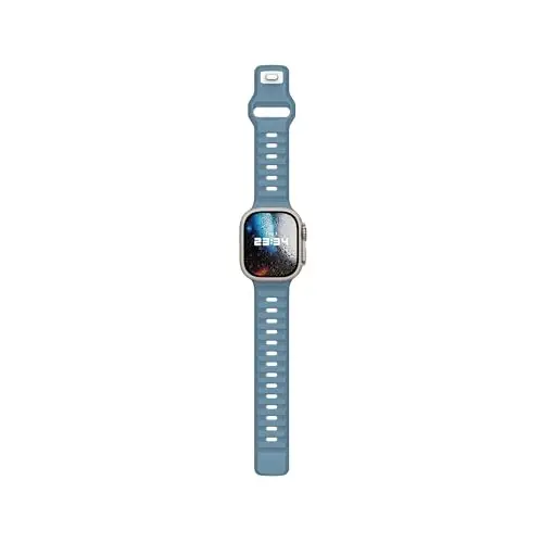 Ремешок DONEGANI UC1 для Apple Watch Женский Мужской Se Ultra 2 40мм 44мм 46мм 42мм 45мм 41мм 38мм 49мм Серия 11 10 9 8 7 6 5 4 3 iWatch Sport Силиконовый Мегалодон Синий - 5
