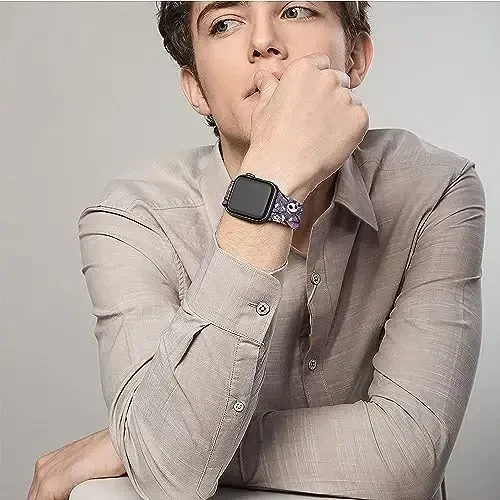 Ремешок Holiday, совместимый с ремешком для Apple Watch 38 мм 40 мм 41 мм 42 мм 44 мм 45 мм 46 мм 49 мм, регулируемые сменные мягкие силиконовые мультяшные спортивные браслеты для iWatch Ultra Series 10 9 8 7 6 5 4 3 2 1 SE - 4