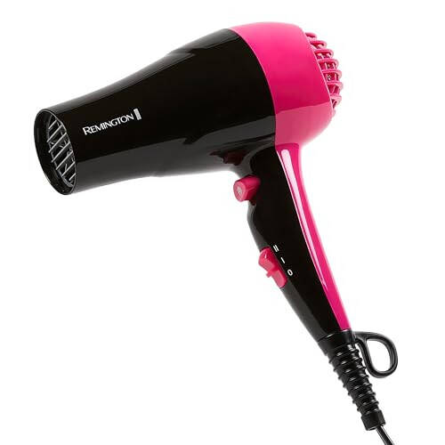 Remington Compact Styler - Small & Portable Hair Dryer - Ceramic Blow Dryer with 2 Heat/Speed Settings & Cool Shot Button for Smooth Finish - Travel Size Lightweight Handheld Dryer, 1875W - 1