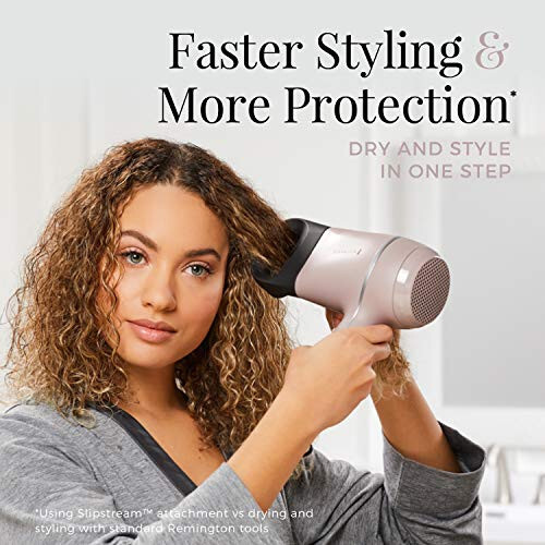 Remington Pro Wet2style Hair Dryer, With Ionic & Ceramic Drying Technology, Mauve, 1875 Watts of Drying Power - 3