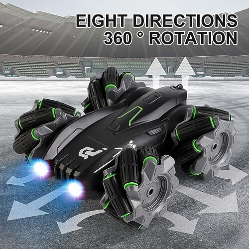 Remote Control Car - Rc Car, Toys for Kids Age 6-12 - Best Birthday Gifts, 2.4Ghz RC Cars, 4WD Transform Off Road for Rotating Rechargeable Rc Remote Cars, for Adults, Boys, Girls - 2