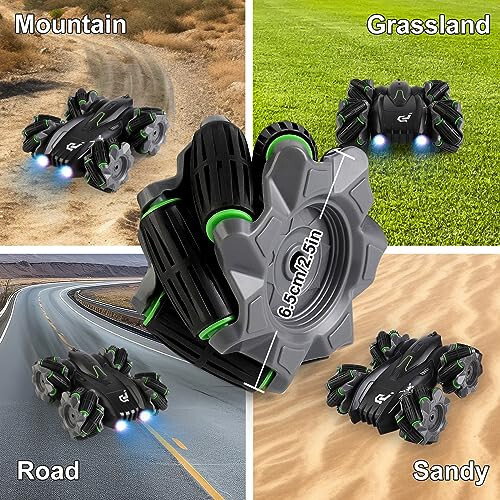 Remote Control Car - Rc Car, Toys for Kids Age 6-12 - Best Birthday Gifts, 2.4Ghz RC Cars, 4WD Transform Off Road for Rotating Rechargeable Rc Remote Cars, for Adults, Boys, Girls - 4