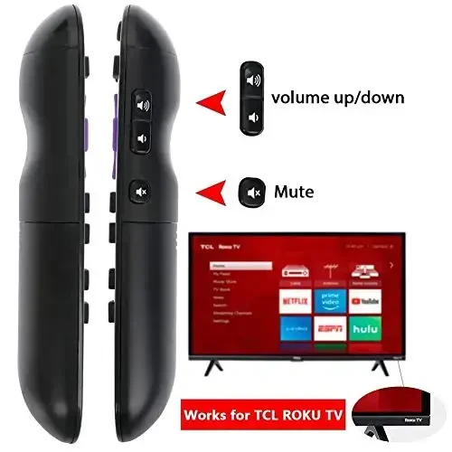 Remote Control Fit for TCL Roku TV Remote 32S3750 40FS3750 55UP120 40FS4610R 65US5800 32S3800 28S3750 32S3700 55UP130 50UP130 43UP130 32S3850A 32S3850B 32S3850P 32s301 55US5800 55c803 55p607 - 2