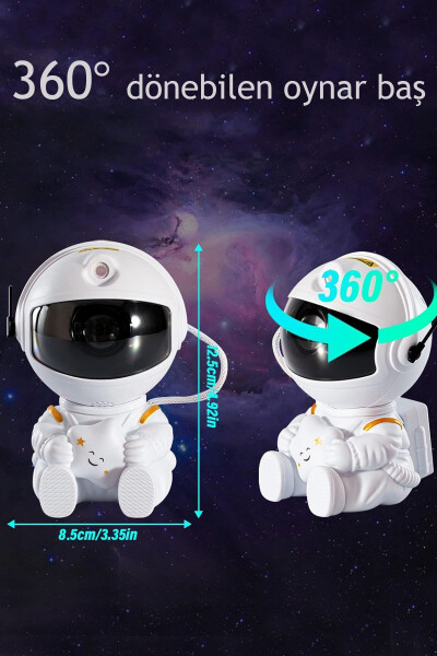 Remote Controlled Astronaut Night Light Starry Kids Room Projection Baby And Child Lighting - 3