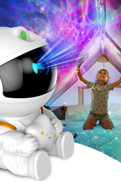 Remote Controlled Astronaut Night Light Starry Kids Room Projection Baby And Child Lighting - 8