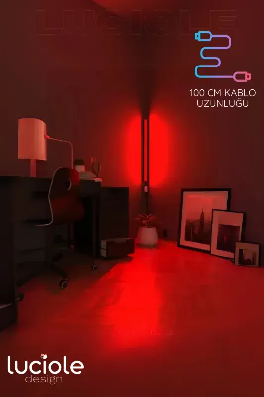 Remote Controlled Led Lamp - Bedside, TV Side, Living Room - Rgb Multi Color Ledap13 - 3