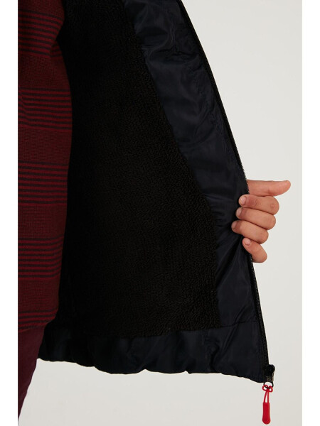 Removable Hooded Puffer Jacket with Fleece Lining 5763038 - 5