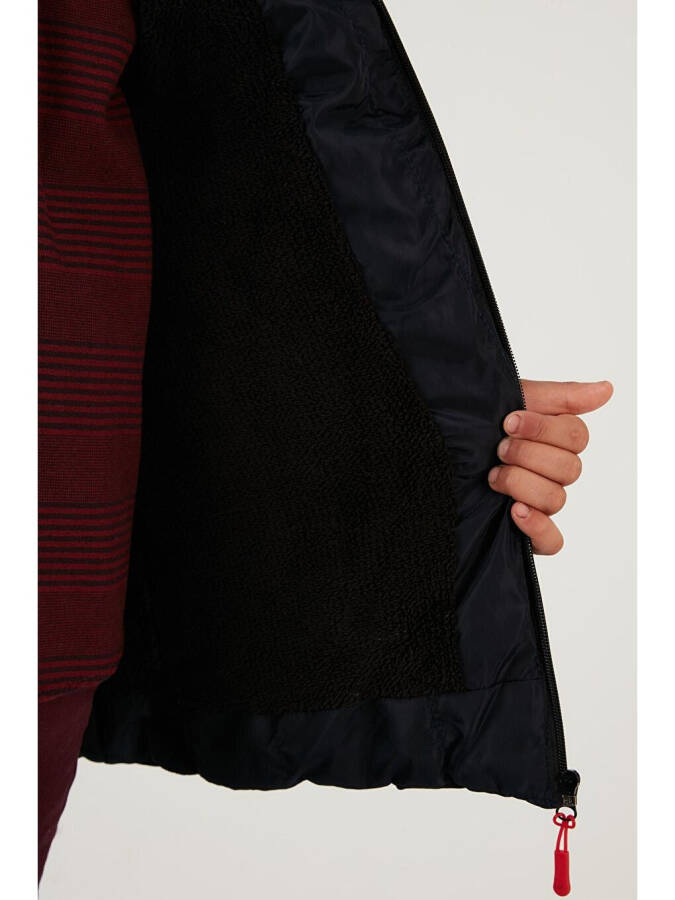 Removable Hooded Puffer Jacket with Fleece Lining 5763038 - 5