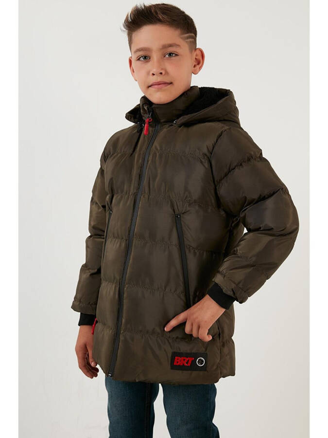 Removable Hooded Puffer Jacket with Fleece Lining 5763038 - 15