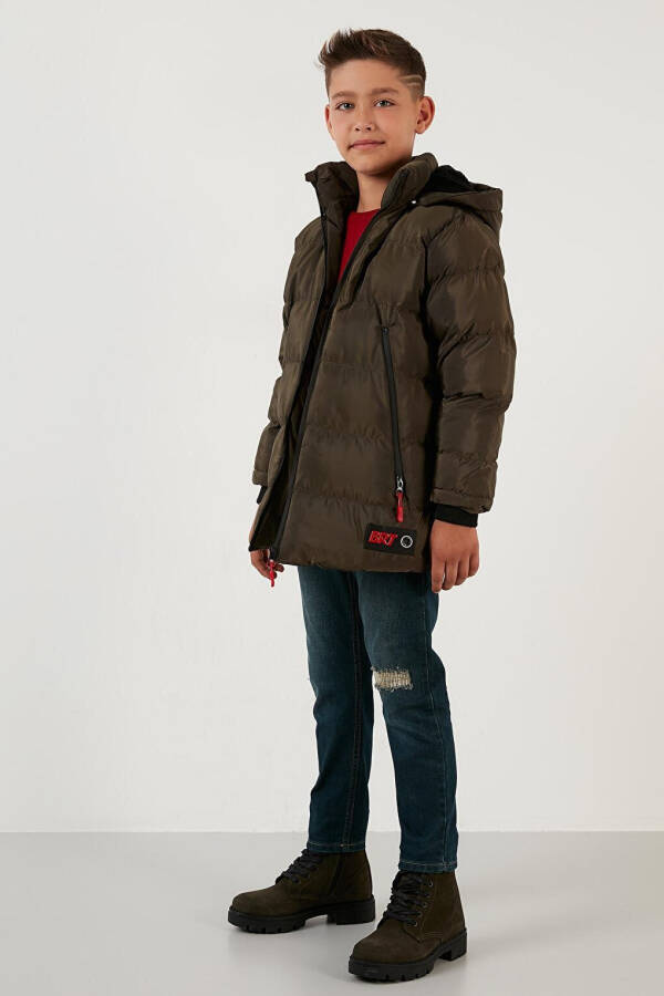 Removable Hooded Puffer Jacket with Fleece Lining 5763038 - 18