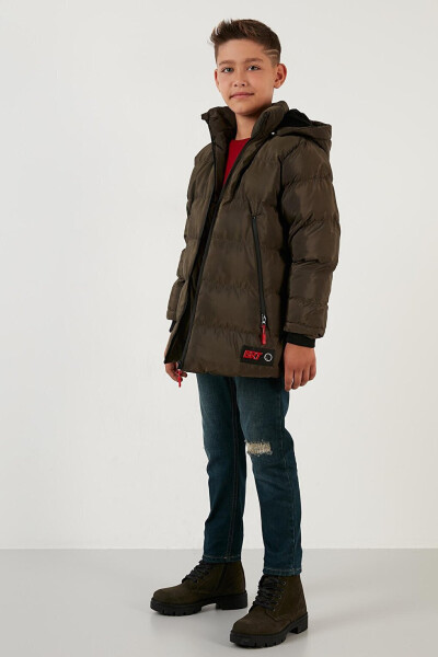 Removable Hooded Puffer Jacket with Fleece Lining 5763038 - 12