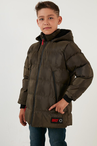 Removable Hooded Puffer Jacket with Fleece Lining 5763038 - 14