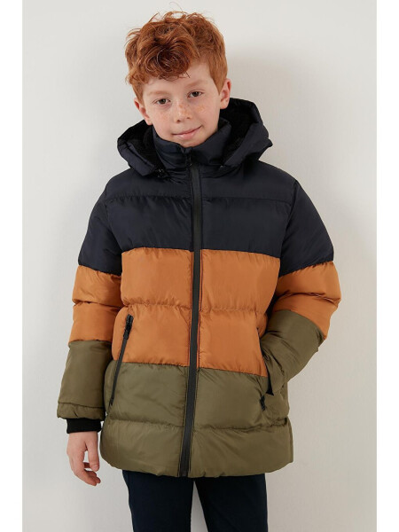 Removable Hooded Puffer Jacket with Plush Lining 57611967 - 8