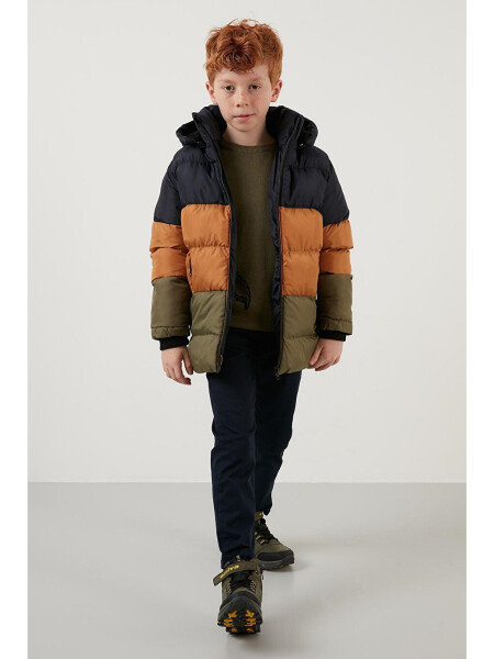 Removable Hooded Puffer Jacket with Plush Lining 57611967 - 2