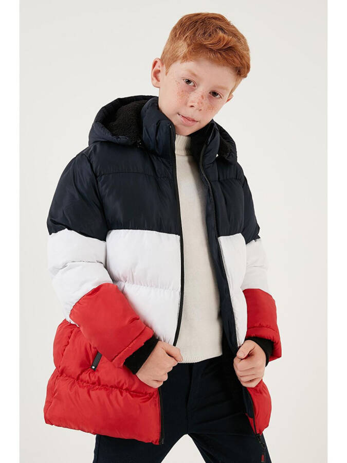 Removable Hooded Puffer Jacket with Plush Lining 57611967 - 7