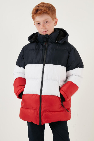 Removable Hooded Puffer Jacket with Plush Lining 57611967 - 11