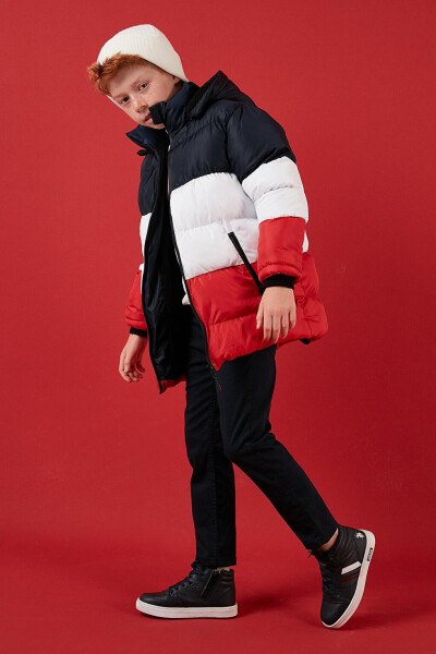 Removable Hooded Puffer Jacket with Plush Lining 57611967 - 13