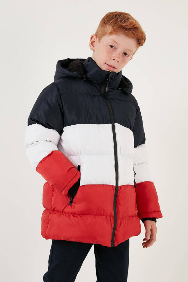 Removable Hooded Puffer Jacket with Plush Lining 57611967 - 14