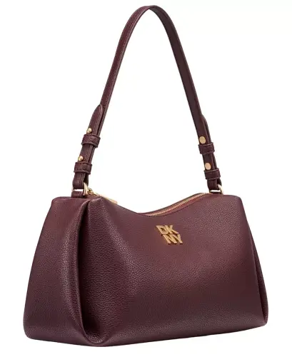 Remy Medium Zip-Top Shoulder Handbag - Sangria - 3