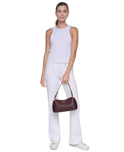 Remy Medium Zip-Top Shoulder Handbag - Sangria - 5