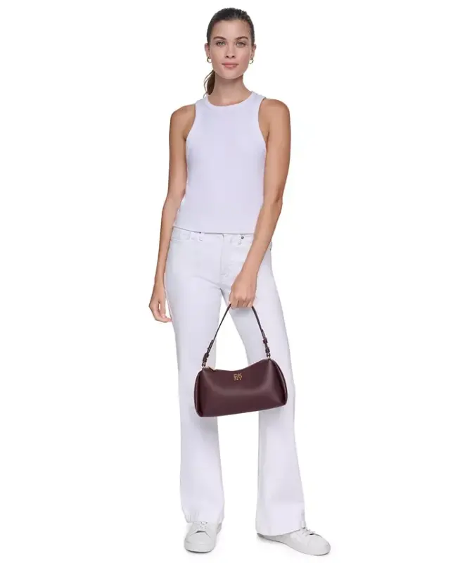 Remy Medium Zip-Top Shoulder Handbag - Sangria - 5