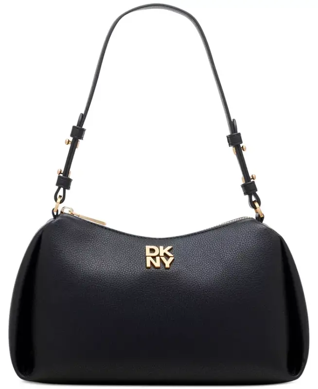 Remy Medium Zip-Top Shoulder Handbag - Black - DKNY