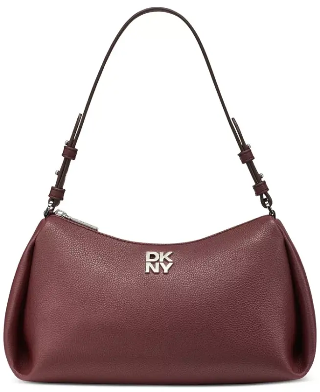 Remy Top Zip Shoulder Bag - Aged Wine - DKNY