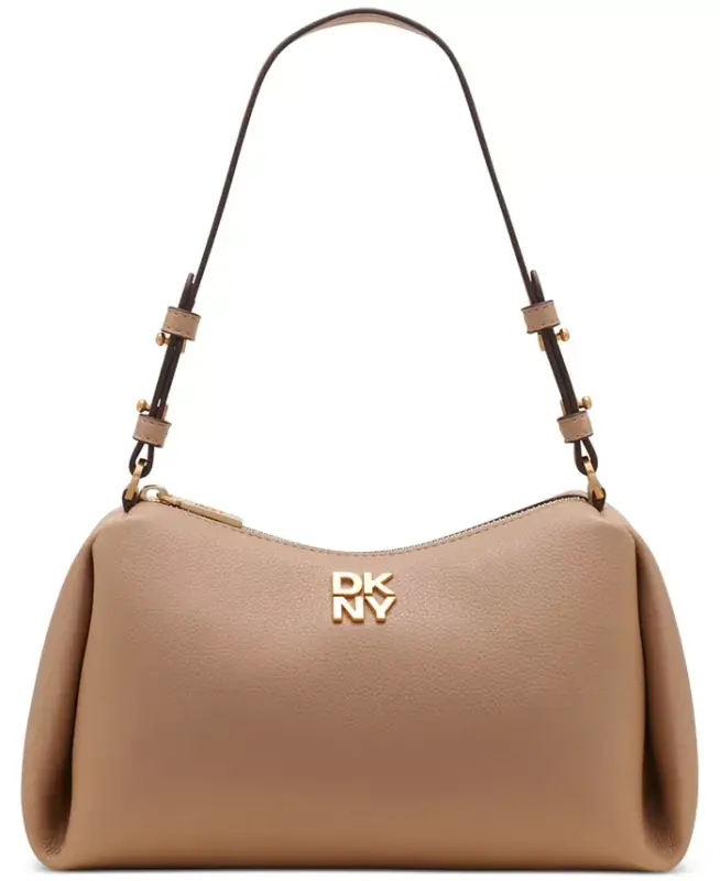 Remy Top Zip Shoulder Bag - Cappucino - DKNY
