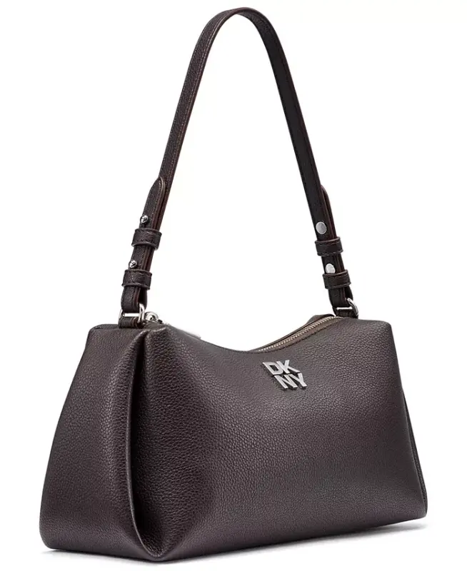 Remy Top Zip Shoulder Bag - Coffee Bean - 3