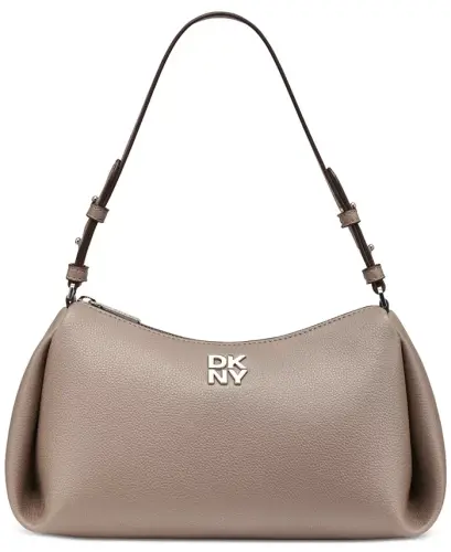 Remy Medium Zip-Top Shoulder Handbag - Mink 