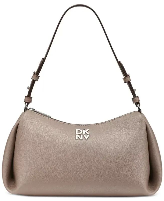 Remy Top Zip Shoulder Bag - Mink - DKNY
