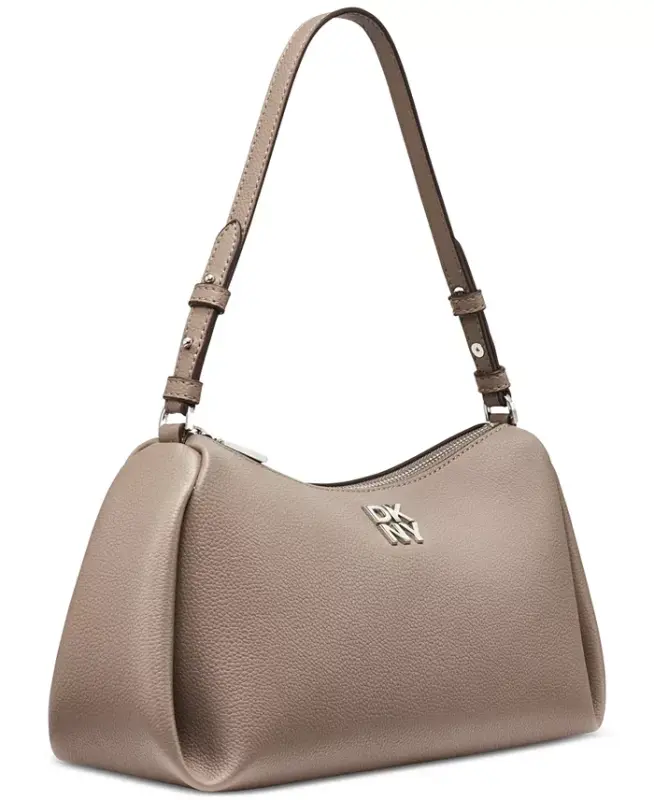 Remy Medium Zip-Top Shoulder Handbag - Mink - 3