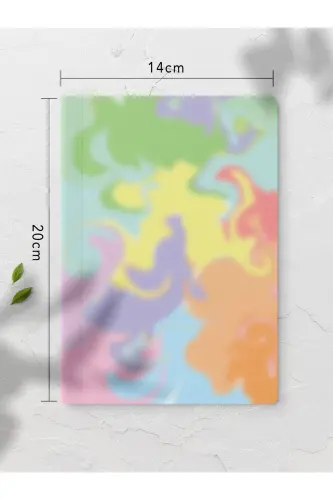 Rengarenk Defter Seti - Renkli Not Defteri - 4 Adet - 14cm*20cm - 64 Sayfa-Renkli XII - 3