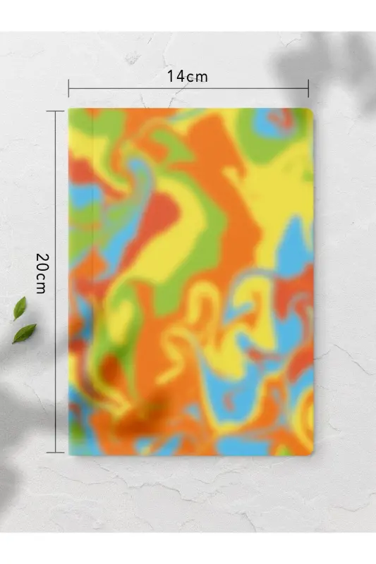 Rengarenk Defter Seti - Renkli Not Defteri - 4 Adet - 14cm*20cm - 64 Sayfa-Renkli XII - 5