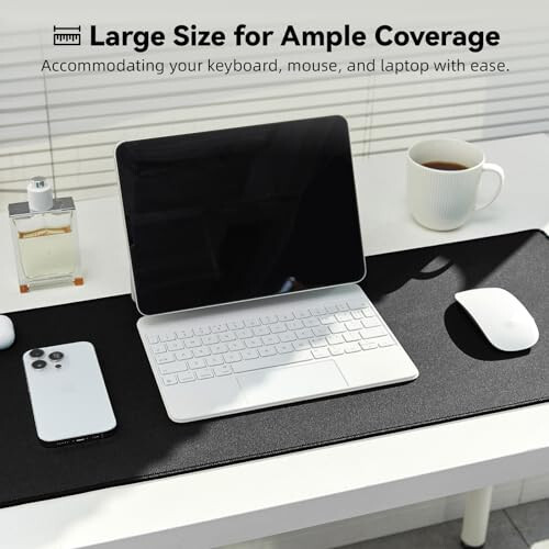 Reniteco Large Gaming Mouse Pad with Durable Stitched Edges, Non-Slip Rubber Base, Big Computer Keyboard Mouse Mat Desk Pad for Home Office Gaming Work, 31.5