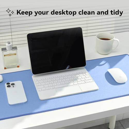 Reniteco Su Geçirmez Büyük Oyun Mouse Pad'i, Dayanıklı Dikişli Kenarlar, Kaymaz Kauçuk Taban, Tahıllı Jakarlı Mouse Mat Masa Ped'i Ev Ofis Oyunları için, 31.5