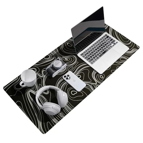 Reniteco Waterproof Large Gaming Mouse Pad with Durable Stitched Edges, Non-Slip Rubber Base, Smooth Surface Mouse Mat Desk Pad for Home Office Gaming, 31.5