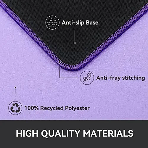 Reniteco Waterproof Large Gaming Mouse Pad with Durable Stitched Edges, Non-Slip Rubber Base, Smooth Surface Mouse Mat Desk Pad for Home Office Gaming, 31.5