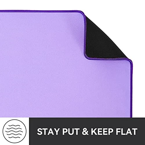 Reniteco Waterproof Large Gaming Mouse Pad with Durable Stitched Edges, Non-Slip Rubber Base, Smooth Surface Mouse Mat Desk Pad for Home Office Gaming, 31.5