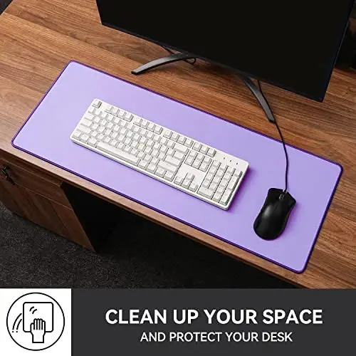 Reniteco Waterproof Large Gaming Mouse Pad with Durable Stitched Edges, Non-Slip Rubber Base, Smooth Surface Mouse Mat Desk Pad for Home Office Gaming, 31.5